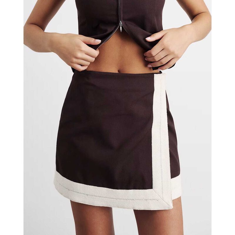 JAG Canvas Wrap Mini Skirt image number 2